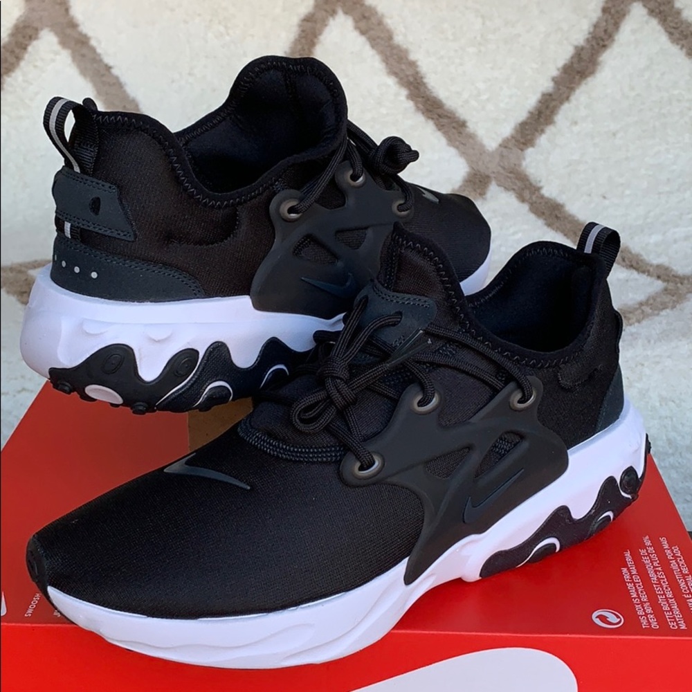 NIKE REACT PRESTO BLACK/OFF NOIR-WHITE MEN’s - Picture 12 of 16